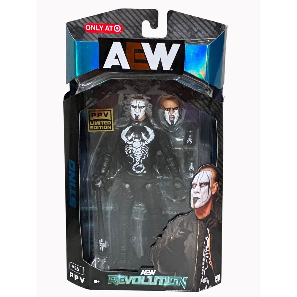 AEW All Elite Wrestling P Limited Edition Sting Action Figure, Target Exclusive